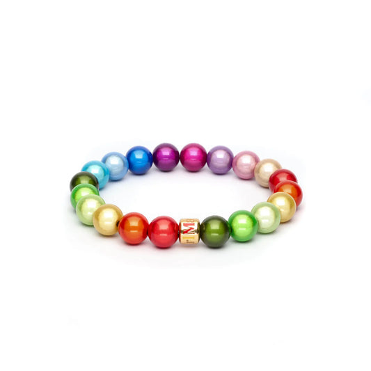 Magic Pearl Perlenarmband "Rainbow" Klein