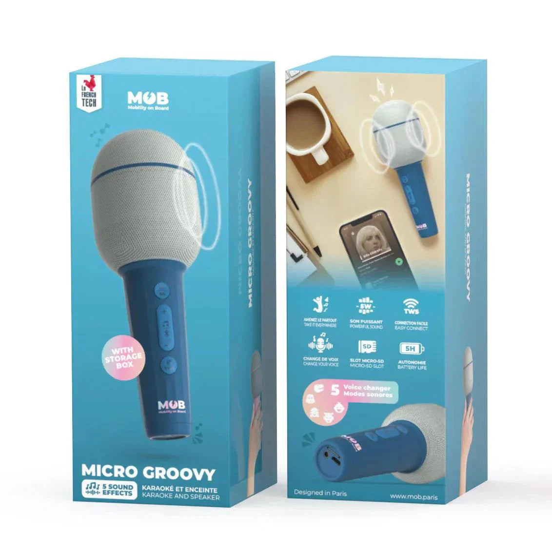 MOB - Mikrofon Groovy - blau
