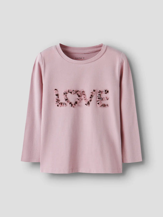 Name it Nona Langarmshirt "Love"