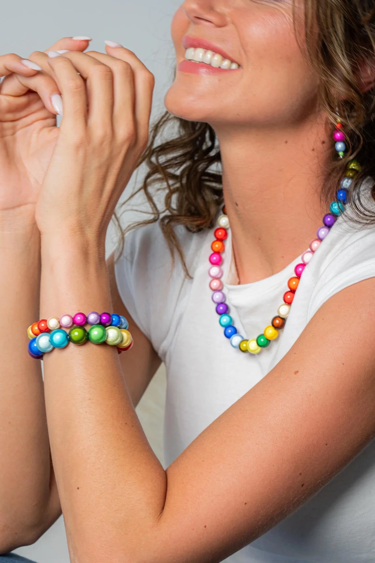 Magic Pearl Perlenarmband "Rainbow" Groß