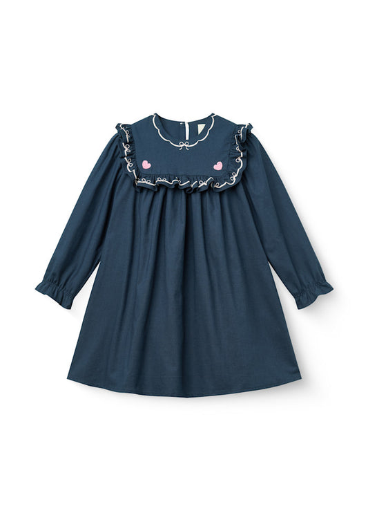 Copenhagen Colors Kleid mit Rüschen und Stickerei