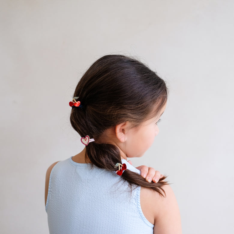Mimi & Lula Rote Kirschen Mini Haargummis