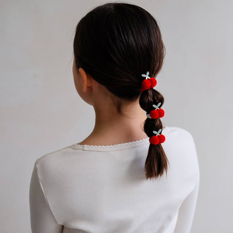 Mimi & Lula Pom Pom Kirschen Haargummis