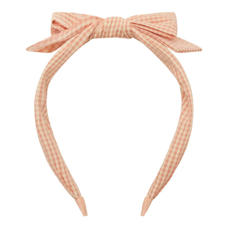 Mimi & Lula Peach Gingham Edie Haarreif