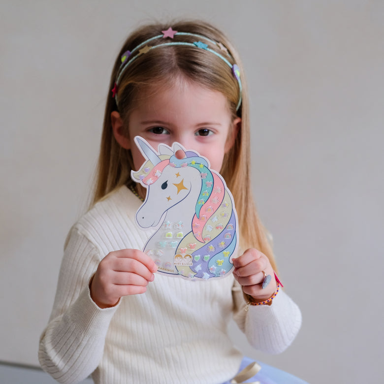 Mimi & Lula Ohrringe zum Aufkleben Einhorn