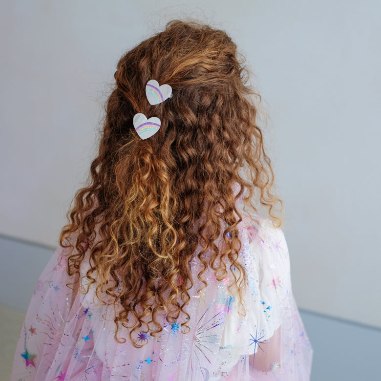 Mimi & Lula Regenbogen Herz Haarspangen