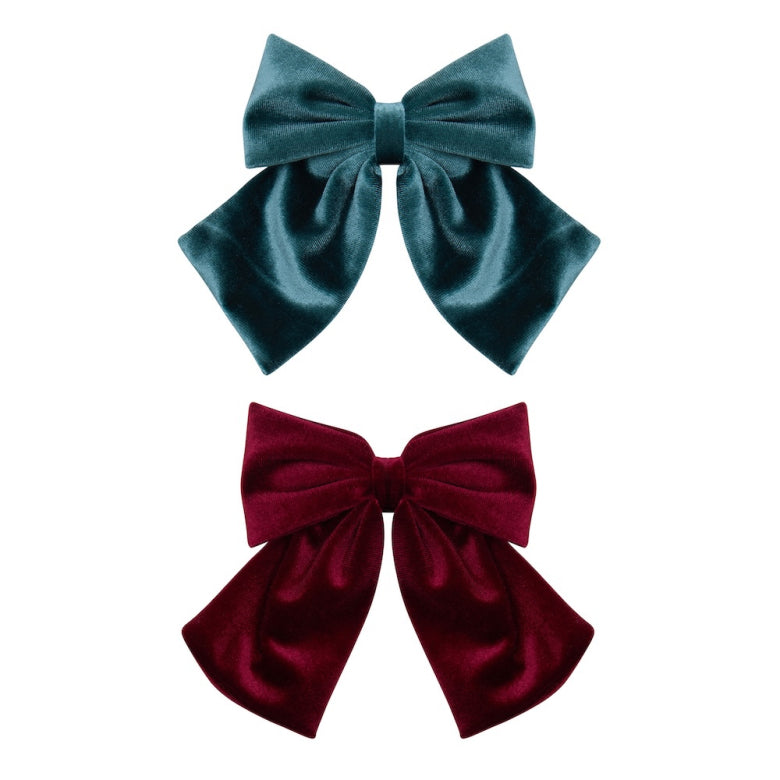 Mimi & Lula Velvet Agnes Schleifen Haarclips