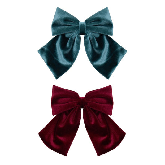 Mimi & Lula Velvet Agnes Schleifen Haarclips