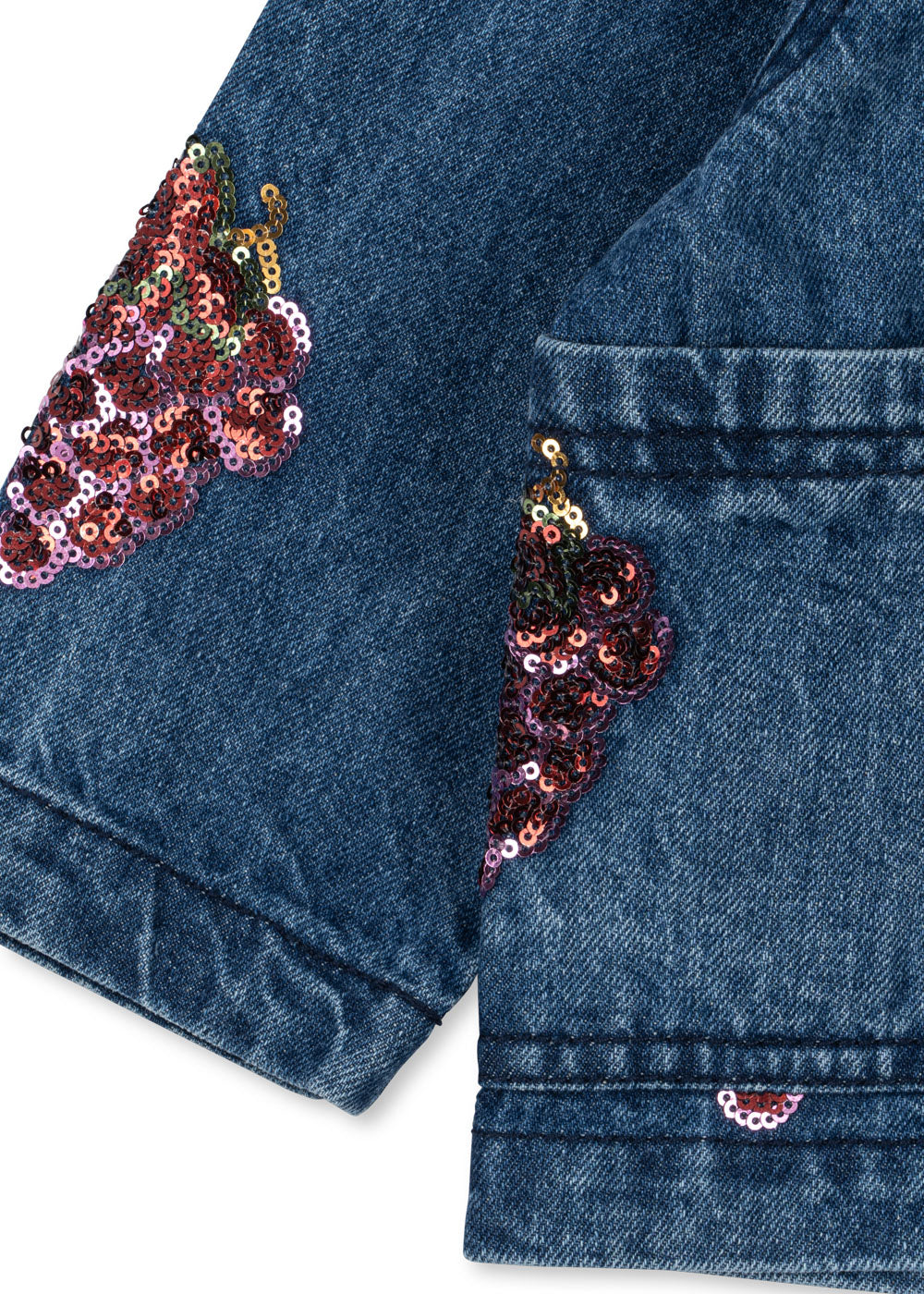 Konges Sløjd Magot Pailletten Jeansshirt GOTS