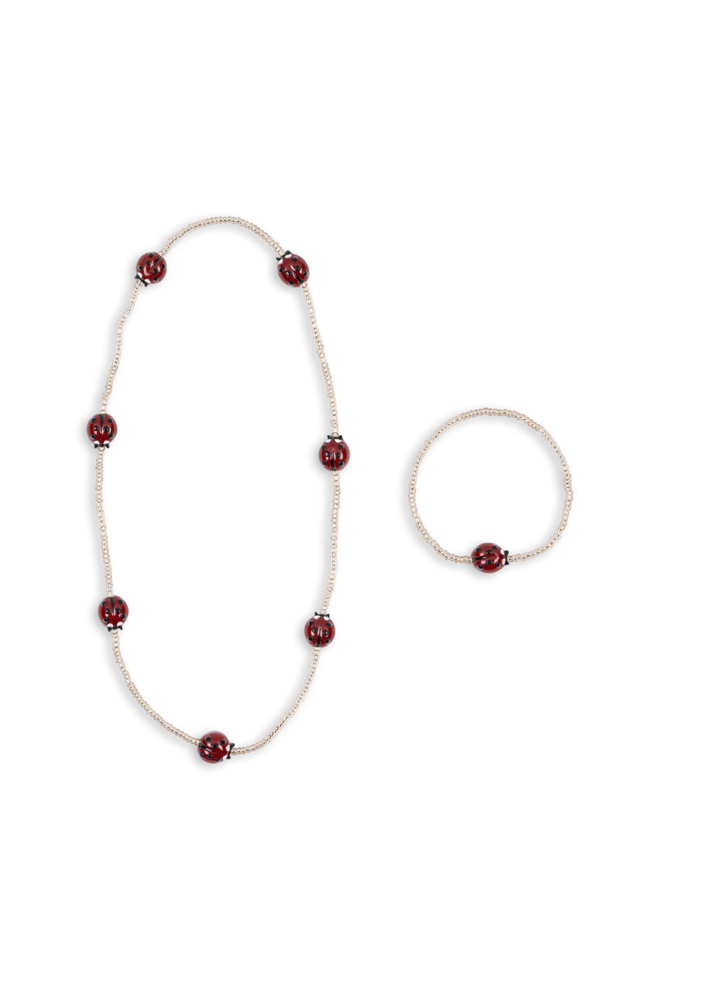 Konges Sløjd Marienkäfer Halskette und Armband