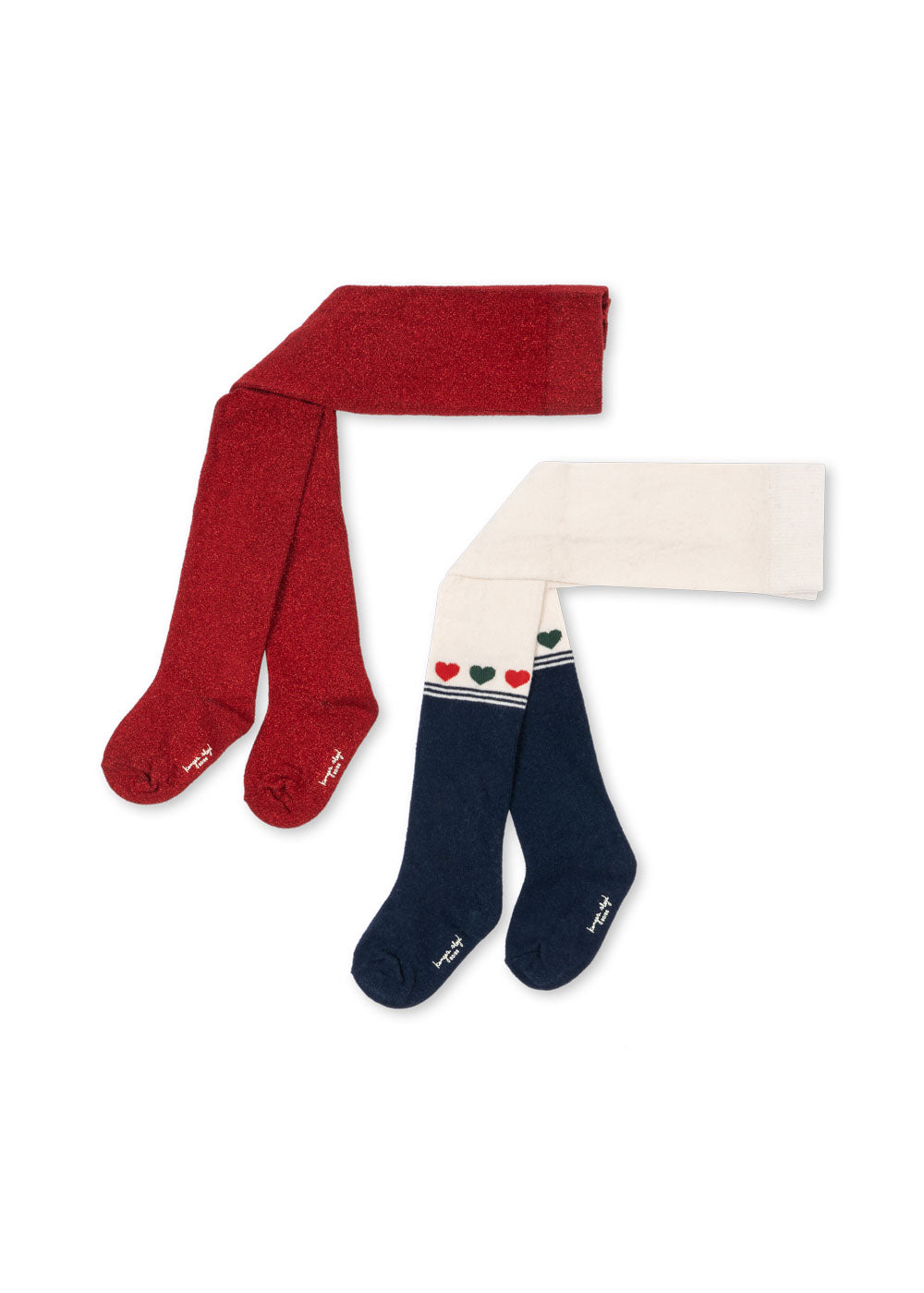 Konges Sløjd 2-er Pack Strumpfhosen Glitter