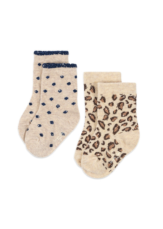 Konges Sløjd 2er-Pack Leo Glitzer Socken