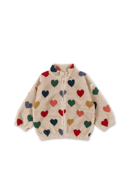 Konges Sløjd Jody Teddyjacke - bon coeur colore
