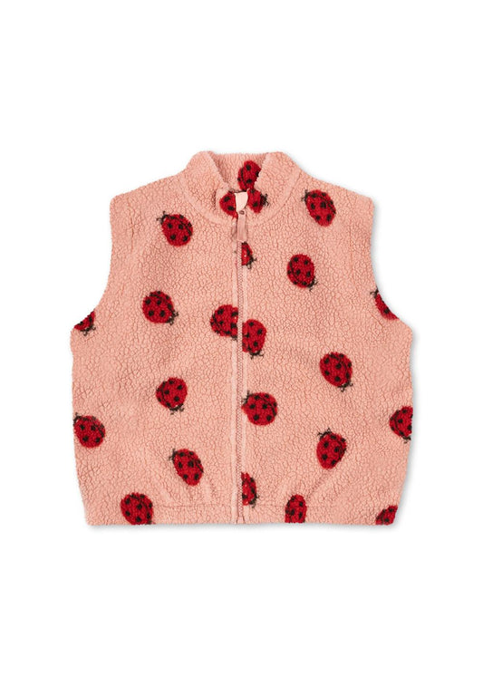 Konges Sløjd Jody Teddyweste - ladybug