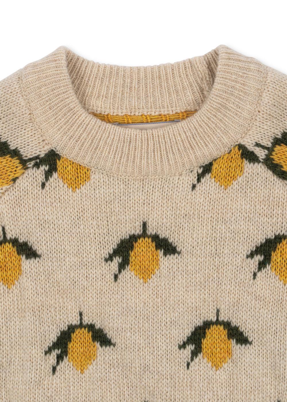 Konges Sløjd Belou Zitronen Strickpullover