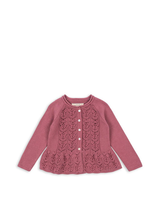 Konges Sløjd Cabby Rüschen Strickjacke