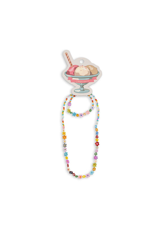 Konges Sløjd Blumen Halskette und Armband