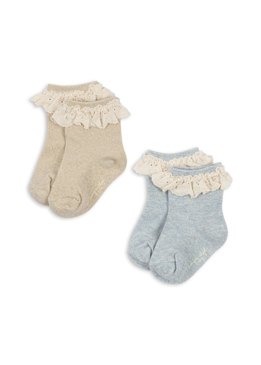 Konges Sløjd Glitzer Rüschen Socken