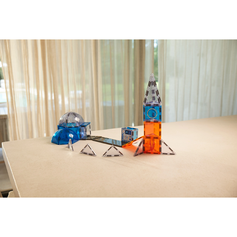 Cleverclixx® Magnetbausteine Space Mission Bausatz Intense 47 Teile