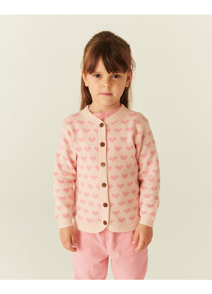 Copenhagen Colors Herz Strickjacke